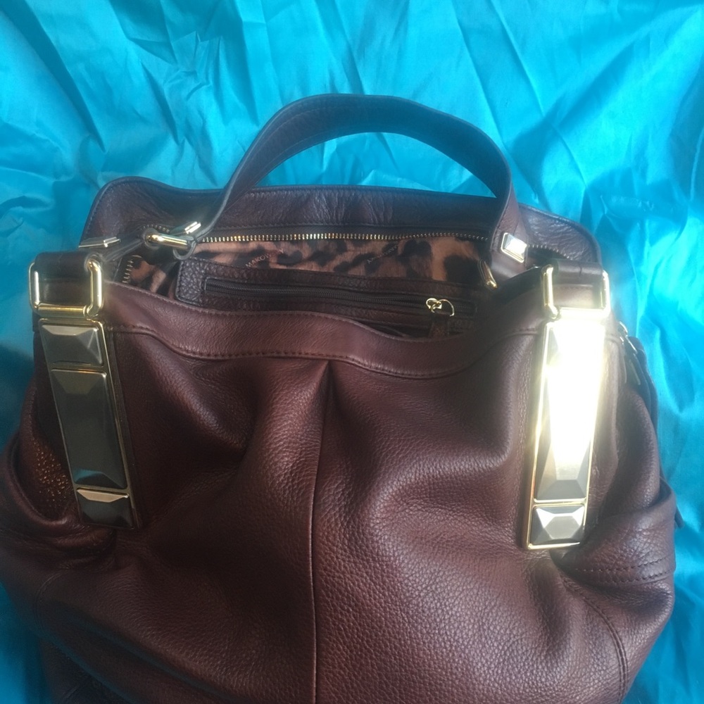 Almost new!  Butter soft thick brown leather bag